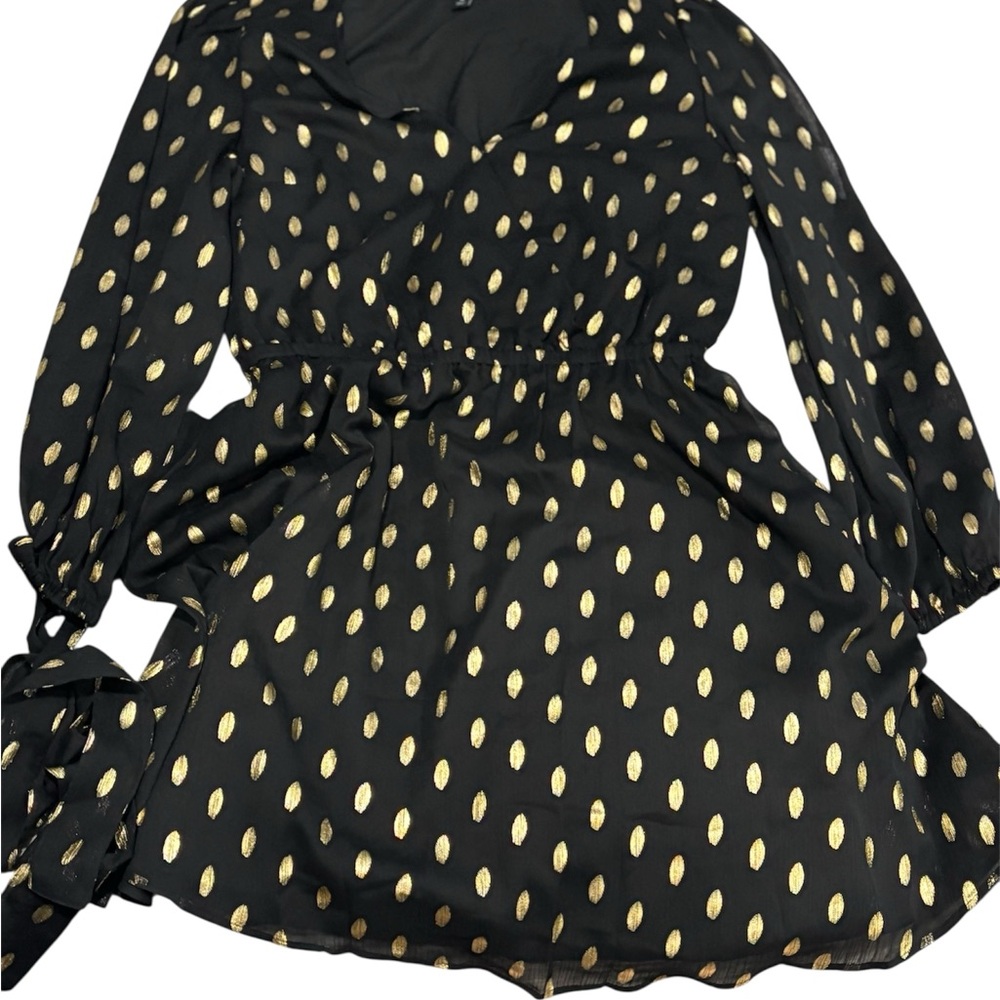 INC International Concepts Black and Gold Dress